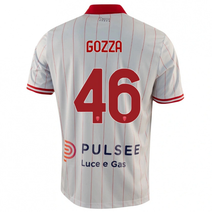 Danxen Hombre Camiseta Luca Gozza #46 Blanco Rojo Azul 2ª Equipación 2025/26 La Camisa