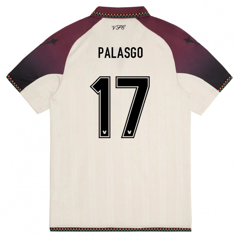 Danxen Hombre Camiseta Gianmarco Palasgo #17 Crema Borgoña 2ª Equipación 2025/26 La Camisa