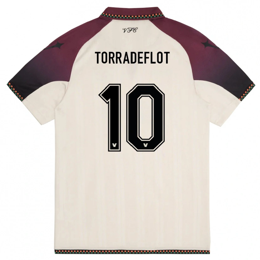 Danxen Hombre Camiseta Queral Torradeflot #10 Crema Borgoña 2ª Equipación 2025/26 La Camisa