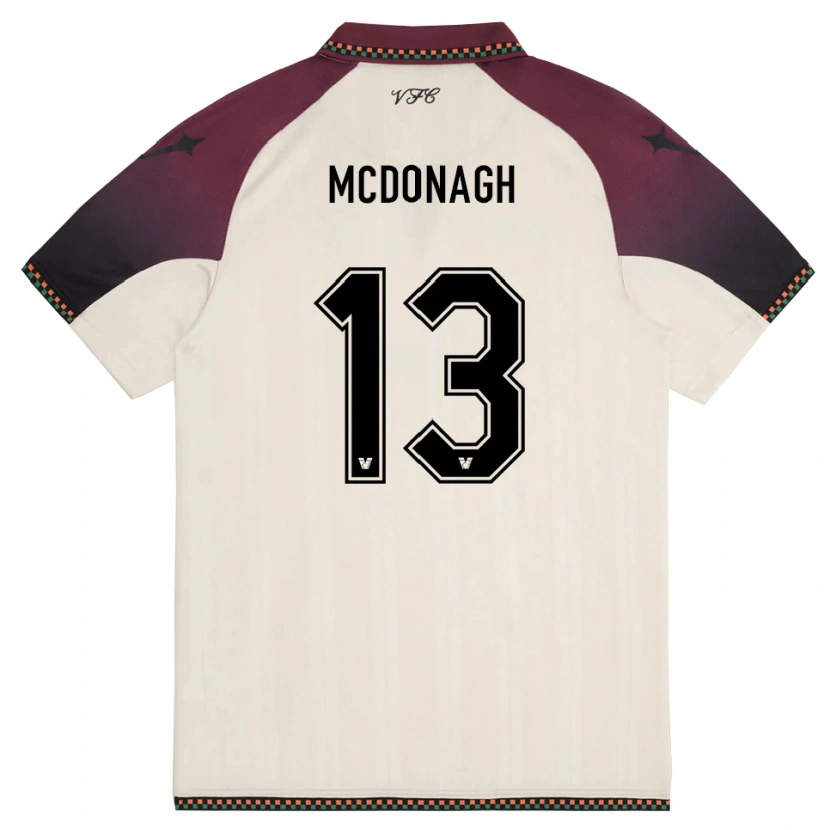 Danxen Hombre Camiseta Oisin Mcdonagh #13 Crema Borgoña 2ª Equipación 2025/26 La Camisa