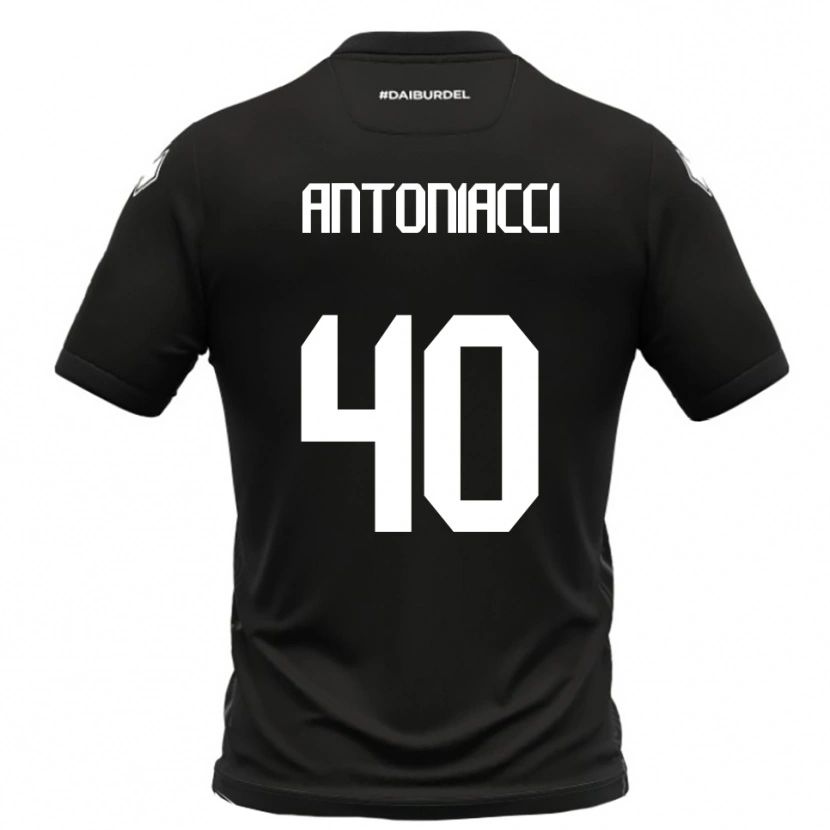 Danxen Hombre Camiseta Augusto Antoniacci #40 Negro Blanco 2ª Equipación 2025/26 La Camisa