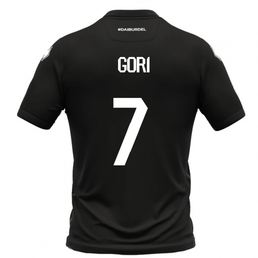 Danxen Hombre Camiseta Samuele Gori #7 Negro Blanco 2ª Equipación 2025/26 La Camisa