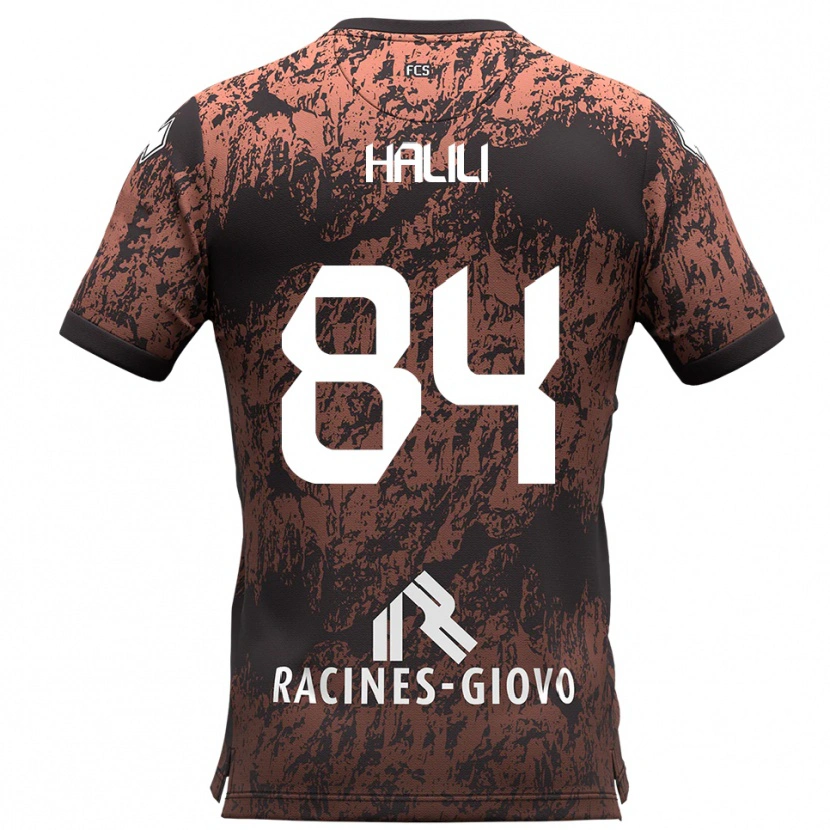 Danxen Hombre Camiseta Renato Halili #84 Marrón Negro 2ª Equipación 2025/26 La Camisa