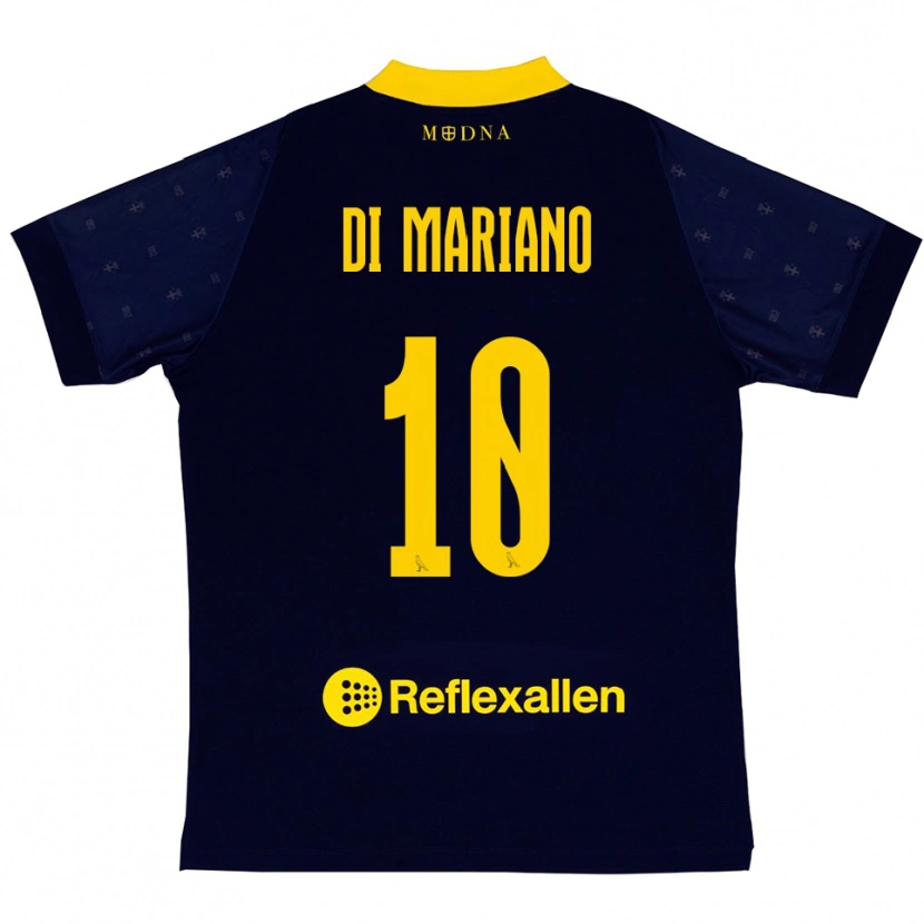 Danxen Hombre Camiseta Francesco Di Mariano #10 Marino Amarillo 2ª Equipación 2025/26 La Camisa