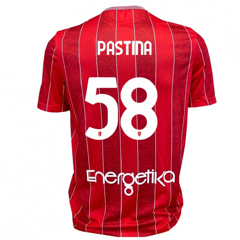 Danxen Hombre Camiseta Christian Pastina #58 Rojo Blanco 2ª Equipación 2025/26 La Camisa