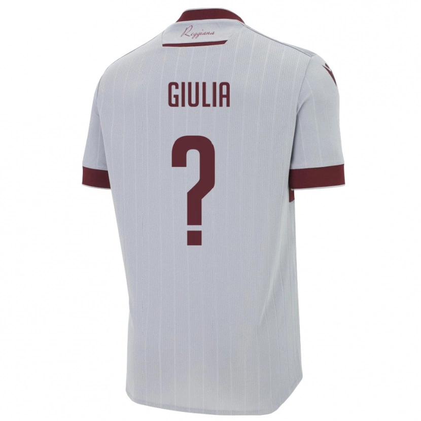 Danxen Hombre Camiseta Fontanesi Giulia #0 Borgoña Blanco 2ª Equipación 2025/26 La Camisa