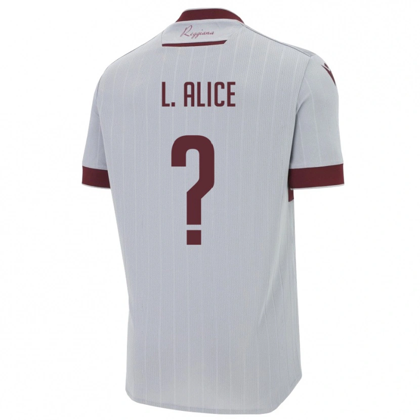 Danxen Hombre Camiseta Lombardi Alice #0 Borgoña Blanco 2ª Equipación 2025/26 La Camisa
