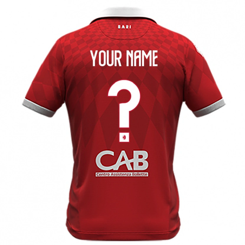 Danxen Hombre Camiseta Su Nombre #0 Rojo Blanco 2ª Equipación 2025/26 La Camisa