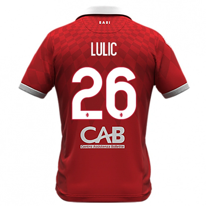 Danxen Hombre Camiseta Karlo Lulic #26 Rojo Blanco 2ª Equipación 2025/26 La Camisa