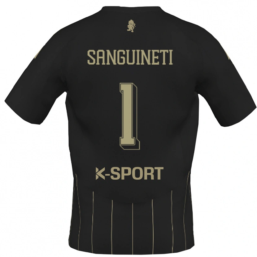 Danxen Hombre Camiseta Michele Sanguineti #1 Gris Blanco 2ª Equipación 2025/26 La Camisa