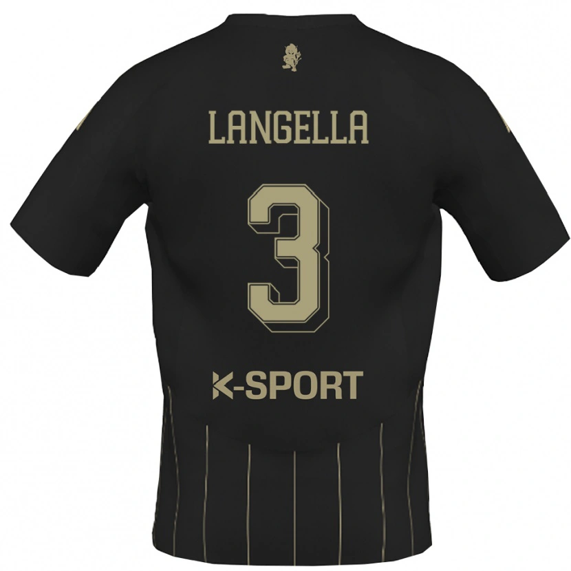 Danxen Hombre Camiseta Matteo Langella #3 Gris Blanco 2ª Equipación 2025/26 La Camisa