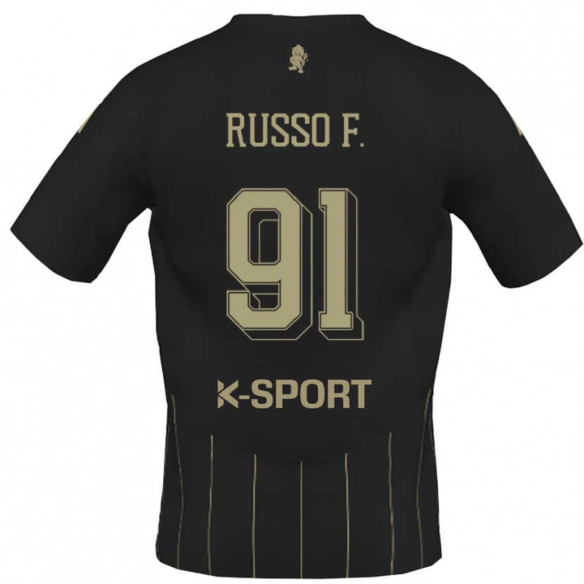 Danxen Hombre Camiseta Flavio Russo #91 Gris Blanco 2ª Equipación 2025/26 La Camisa