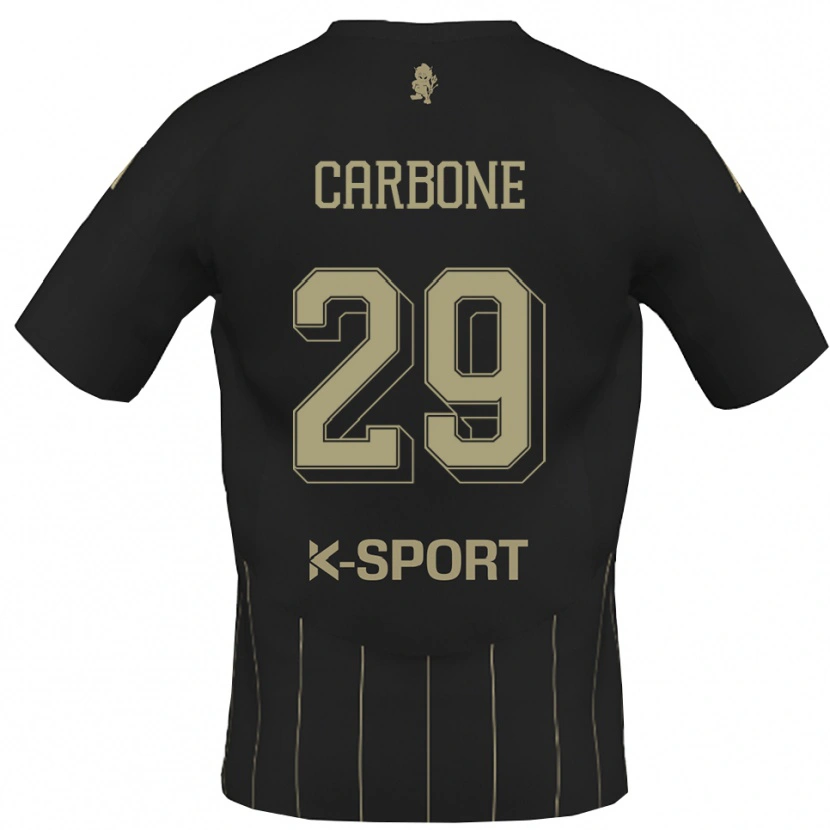 Danxen Hombre Camiseta Matteo Carbone #29 Gris Blanco 2ª Equipación 2025/26 La Camisa