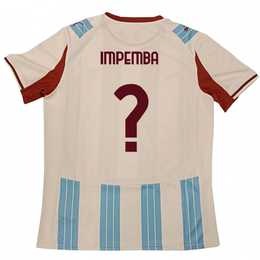 Danxen Hombre Camiseta Ettore Impemba #0 Azul Celeste Blanco 2ª Equipación 2025/26 La Camisa