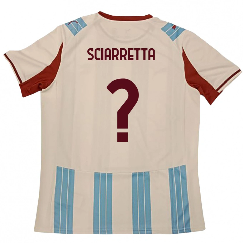 Danxen Hombre Camiseta Sebastiano Sciarretta #0 Azul Celeste Blanco 2ª Equipación 2025/26 La Camisa
