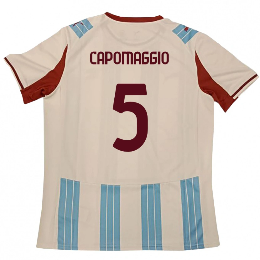 Danxen Hombre Camiseta Galo Capomaggio #5 Azul Celeste Blanco 2ª Equipación 2025/26 La Camisa