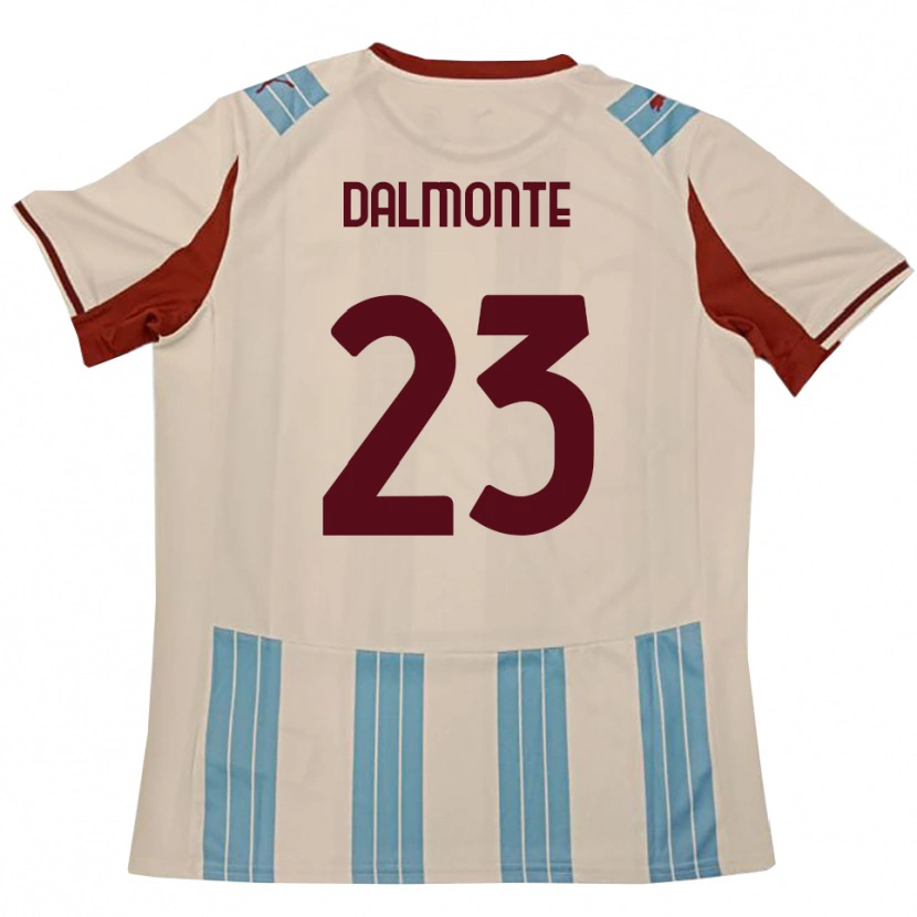 Danxen Hombre Camiseta Nicola Dalmonte #23 Azul Celeste Blanco 2ª Equipación 2025/26 La Camisa
