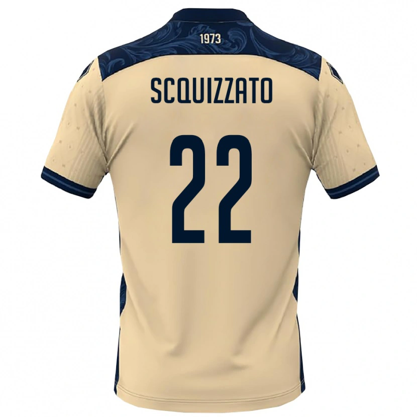 Danxen Hombre Camiseta Edoardo Scquizzato #22 Blanco Marino 2ª Equipación 2025/26 La Camisa