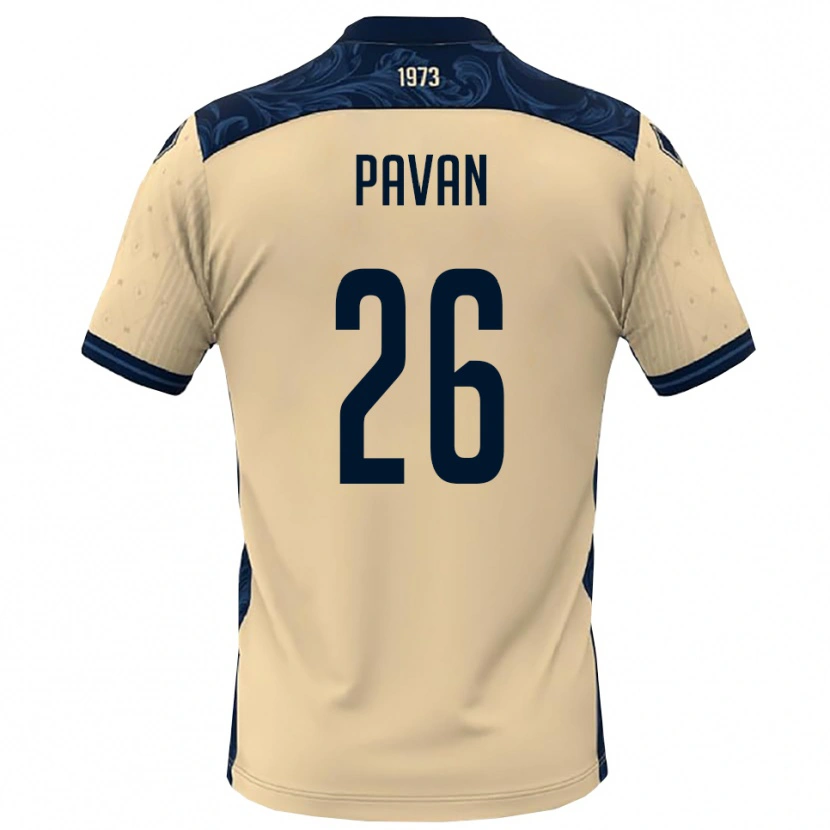 Danxen Hombre Camiseta Nicola Pavan #26 Blanco Marino 2ª Equipación 2025/26 La Camisa