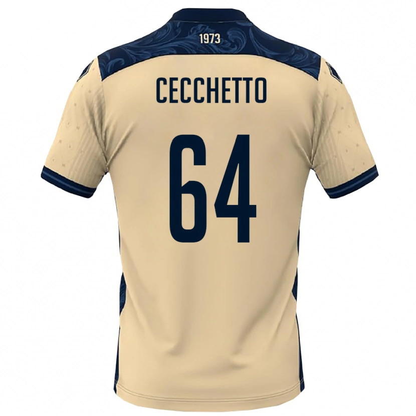 Danxen Hombre Camiseta Andrea Cecchetto #64 Blanco Marino 2ª Equipación 2025/26 La Camisa