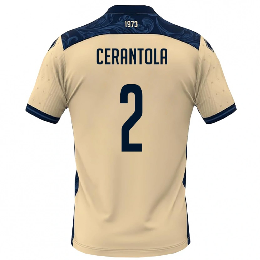 Danxen Hombre Camiseta Riccardo Cerantola #2 Blanco Marino 2ª Equipación 2025/26 La Camisa