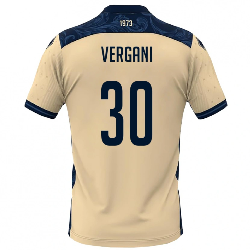Danxen Hombre Camiseta Mattia Vergani #30 Blanco Marino 2ª Equipación 2025/26 La Camisa