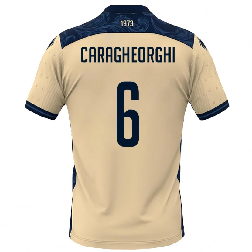 Danxen Hombre Camiseta Nichita Caragheorghi #6 Blanco Marino 2ª Equipación 2025/26 La Camisa