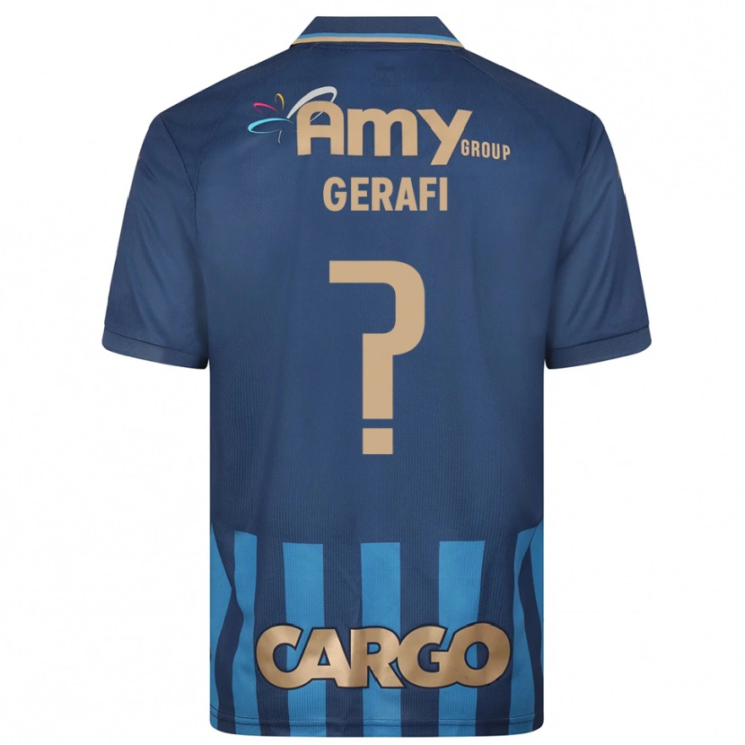 Danxen Hombre Camiseta Omri Gerafi #0 Azul Marino 2ª Equipación 2025/26 La Camisa