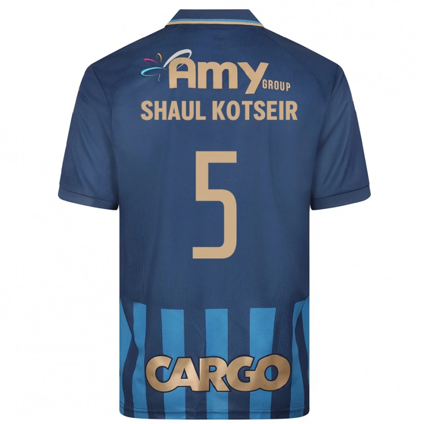 Danxen Hombre Camiseta Yonathan Shaul Kotseir #5 Azul Marino 2ª Equipación 2025/26 La Camisa