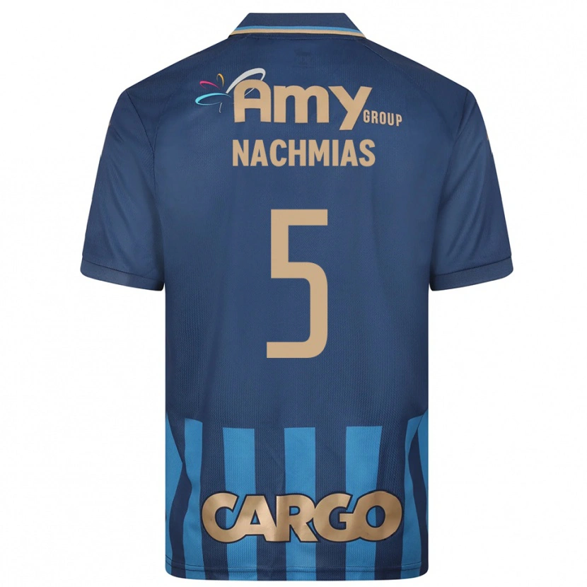 Danxen Hombre Camiseta Idan Nachmias #5 Azul Marino 2ª Equipación 2025/26 La Camisa