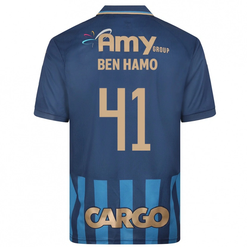 Danxen Hombre Camiseta Itay Ben Hamo #41 Azul Marino 2ª Equipación 2025/26 La Camisa