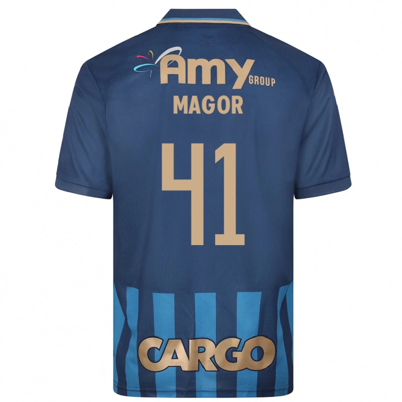 Danxen Hombre Camiseta Roee Magor #41 Azul Marino 2ª Equipación 2025/26 La Camisa