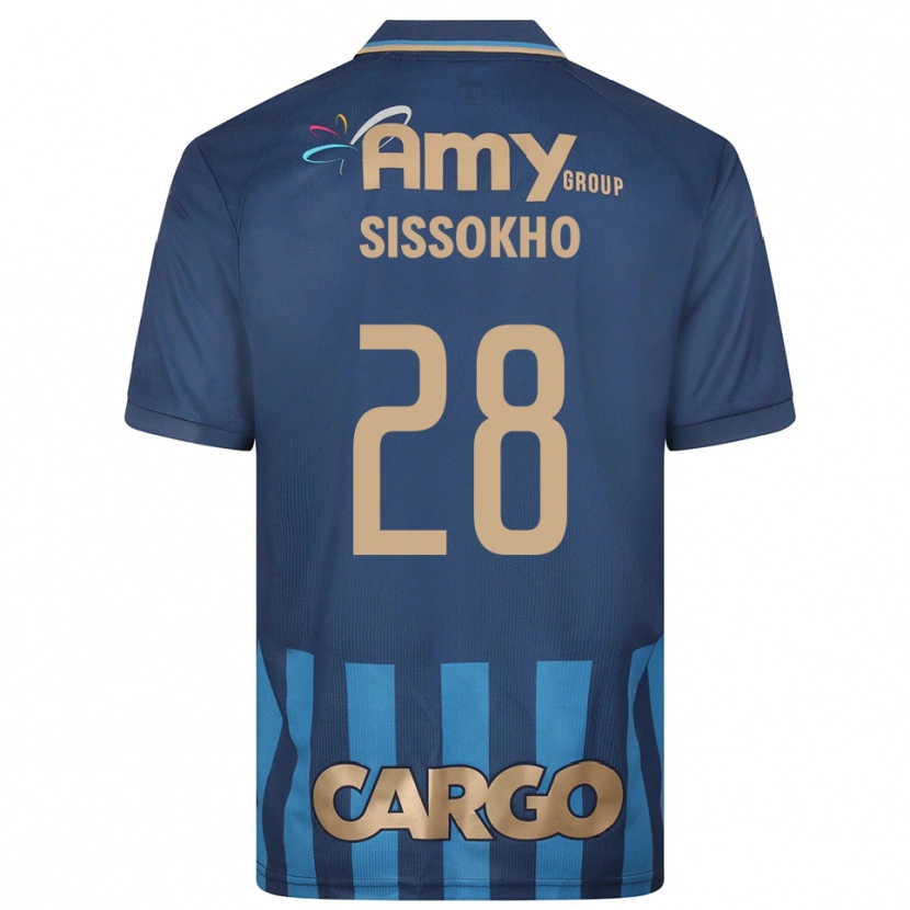 Danxen Hombre Camiseta Issouf Sissokho #28 Azul Marino 2ª Equipación 2025/26 La Camisa