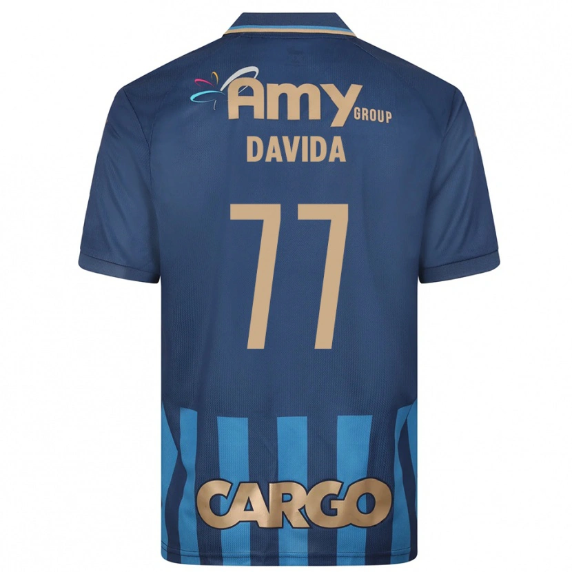 Danxen Hombre Camiseta Osher Davida #77 Azul Marino 2ª Equipación 2025/26 La Camisa
