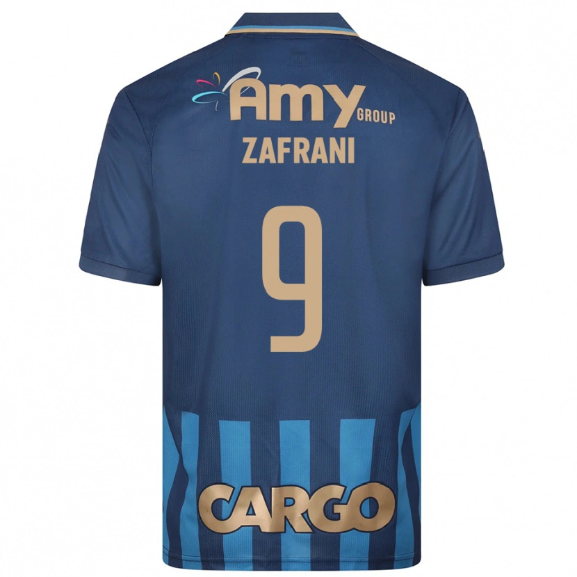 Danxen Hombre Camiseta Itay Zafrani #9 Azul Marino 2ª Equipación 2025/26 La Camisa