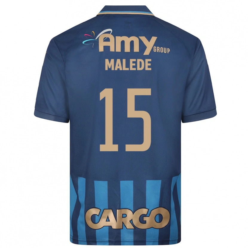 Danxen Hombre Camiseta Yonas Malede #15 Azul Marino 2ª Equipación 2025/26 La Camisa