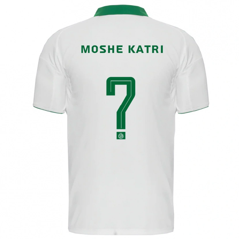 Danxen Hombre Camiseta Roy Moshe Katri #0 Blanco Verde 2ª Equipación 2025/26 La Camisa