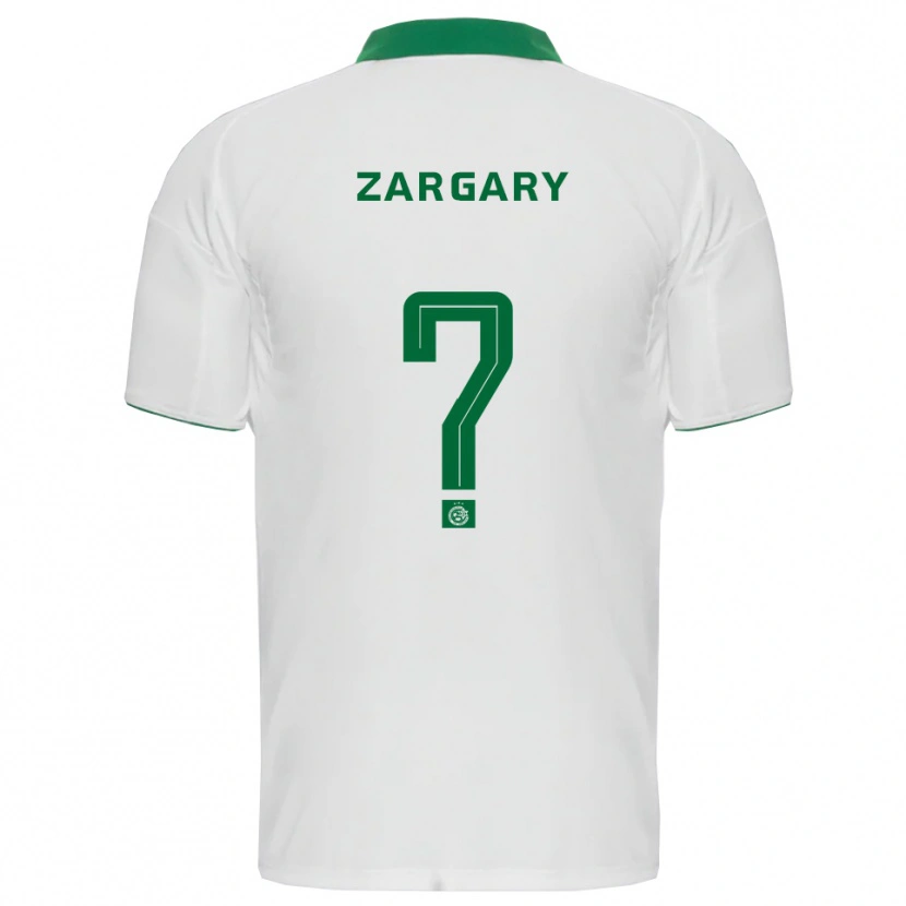 Danxen Hombre Camiseta Aviel Zargary #0 Blanco Verde 2ª Equipación 2025/26 La Camisa