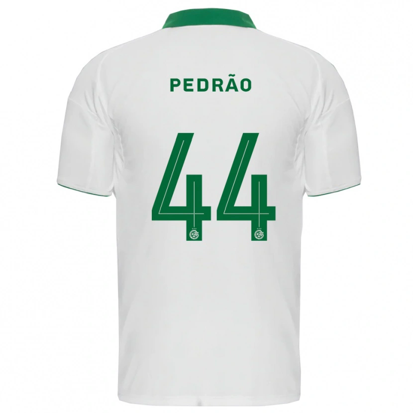 Danxen Hombre Camiseta Pedrão #44 Blanco Verde 2ª Equipación 2025/26 La Camisa