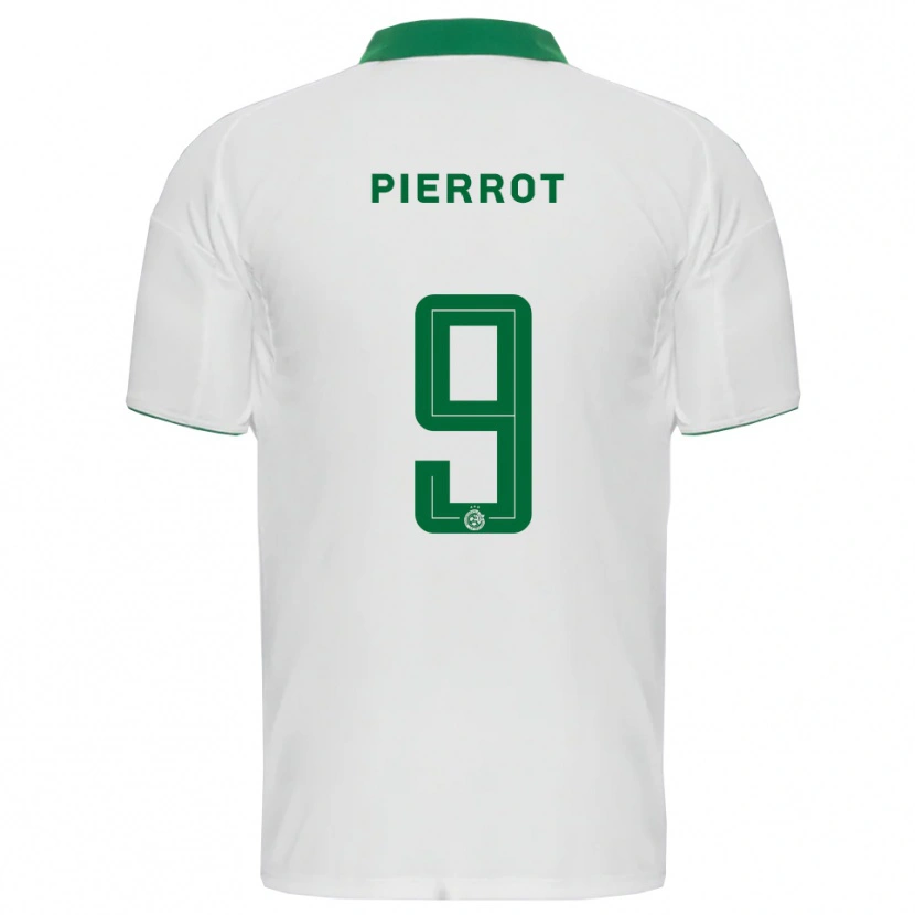 Danxen Hombre Camiseta Frantzdy Pierrot #9 Blanco Verde 2ª Equipación 2025/26 La Camisa