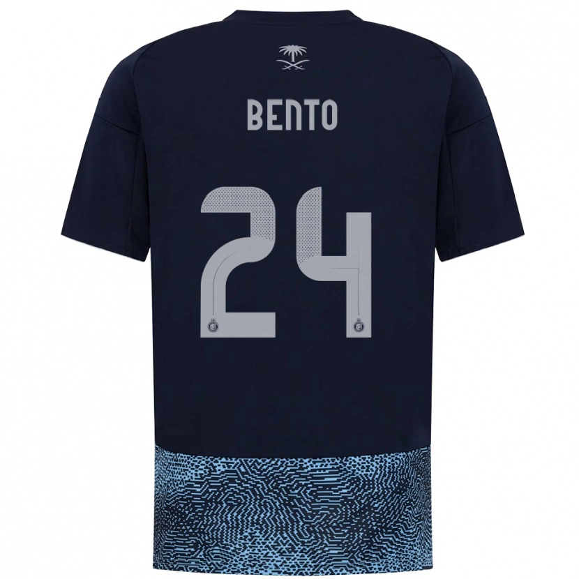 Danxen Hombre Camiseta Bento #24 Marino Azul Celeste 2ª Equipación 2025/26 La Camisa