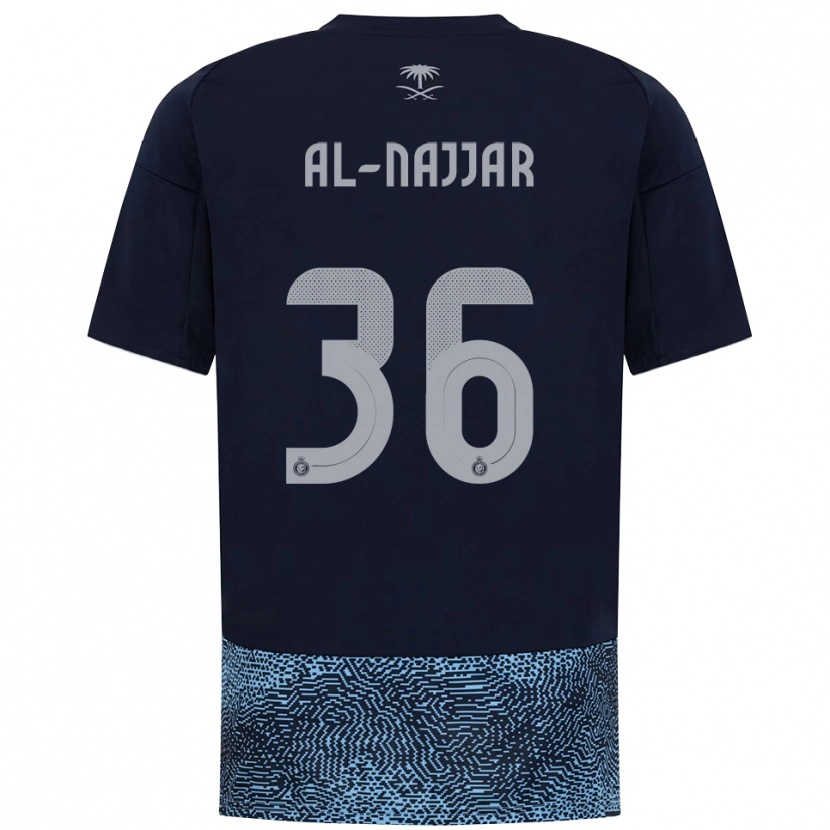 Danxen Hombre Camiseta Raghed Al-Najjar #36 Marino Azul Celeste 2ª Equipación 2025/26 La Camisa