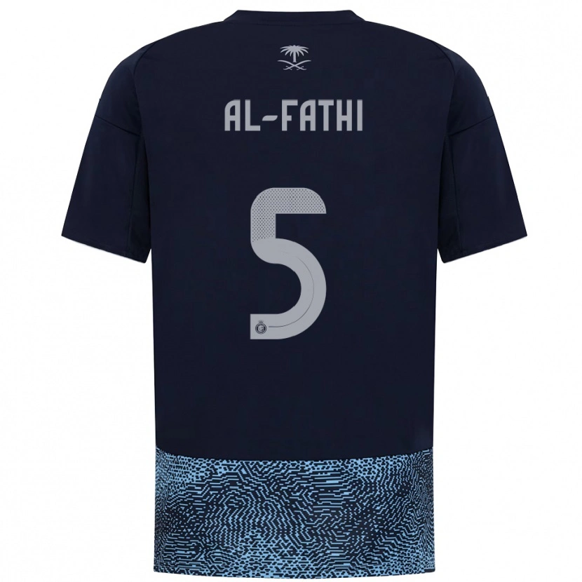 Danxen Hombre Camiseta Layan Al-Fathi #5 Marino Azul Celeste 2ª Equipación 2025/26 La Camisa