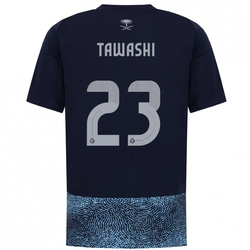 Danxen Hombre Camiseta Maher Tawashi #23 Marino Azul Celeste 2ª Equipación 2025/26 La Camisa