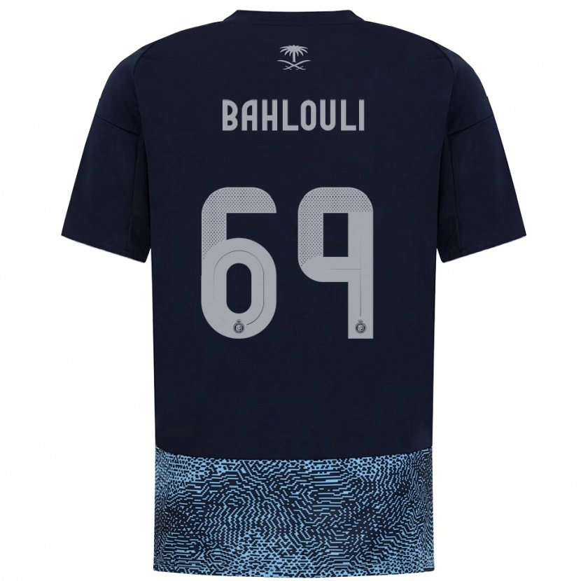 Danxen Hombre Camiseta Nesrine Bahlouli #69 Marino Azul Celeste 2ª Equipación 2025/26 La Camisa