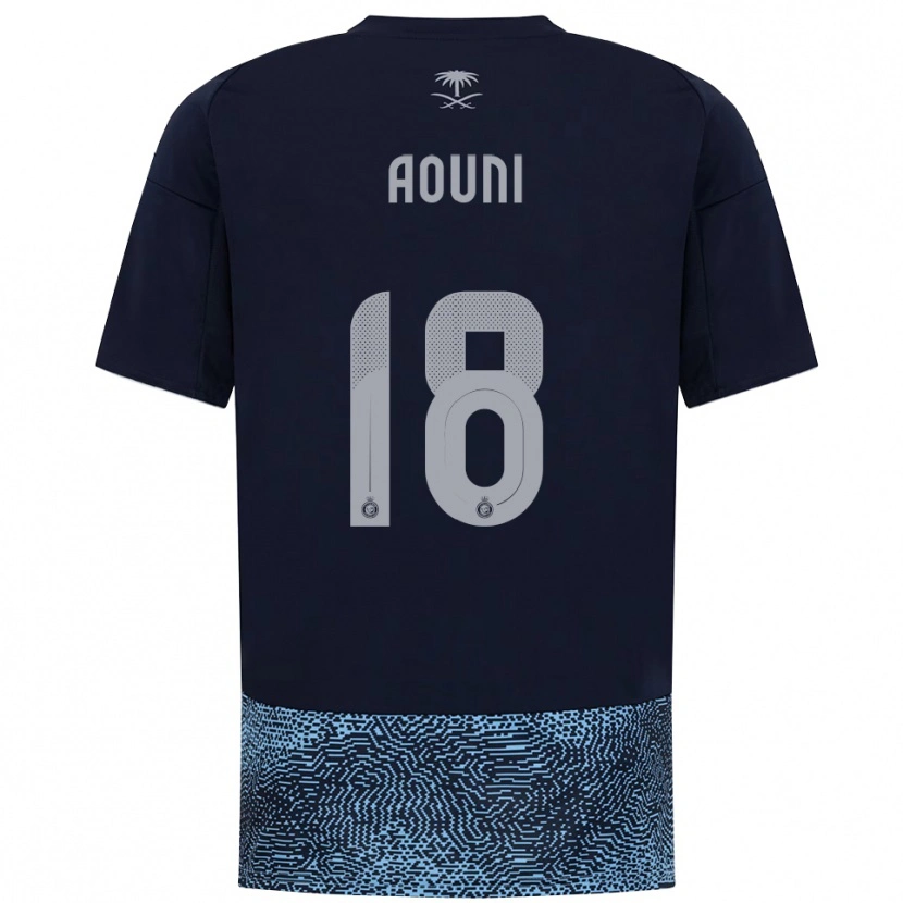 Danxen Hombre Camiseta Samia Aouni #18 Marino Azul Celeste 2ª Equipación 2025/26 La Camisa