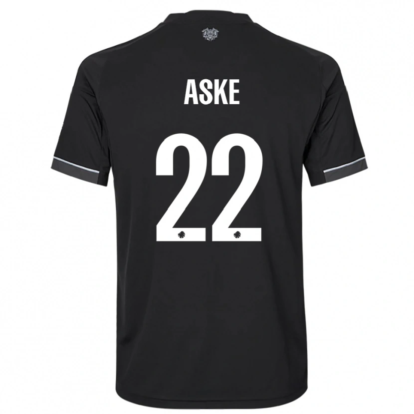 Danxen Hombre Camiseta Aske Bang #22 Negro Blanco 2ª Equipación 2025/26 La Camisa