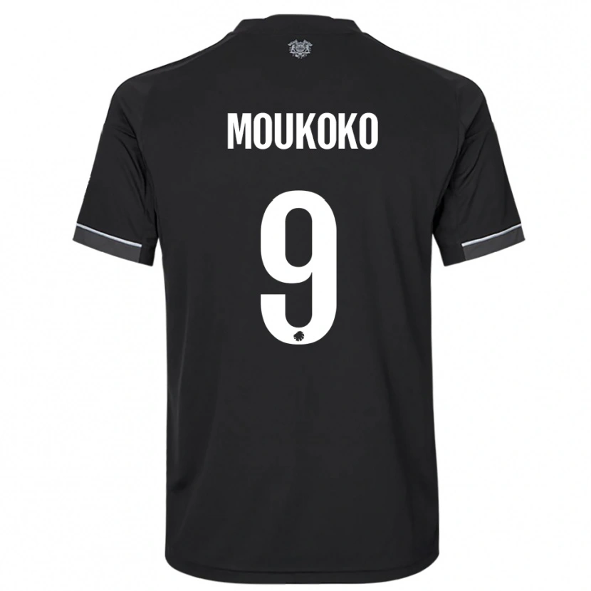 Danxen Hombre Camiseta Youssoufa Moukoko #9 Negro Blanco 2ª Equipación 2025/26 La Camisa