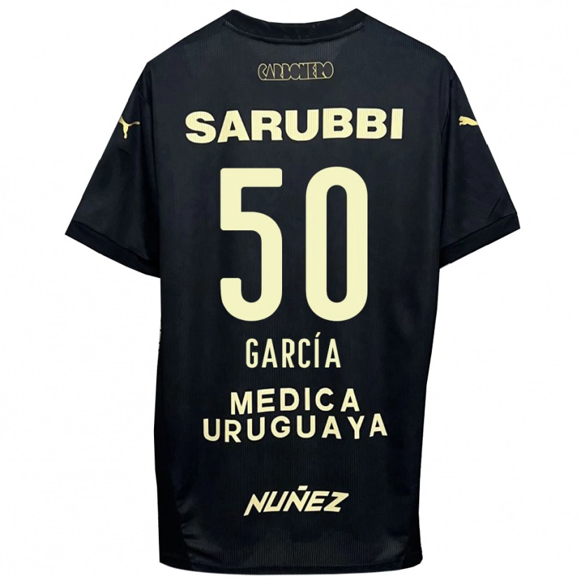 Danxen Hombre Camiseta Diego García #50 Negro Oro 2ª Equipación 2025/26 La Camisa