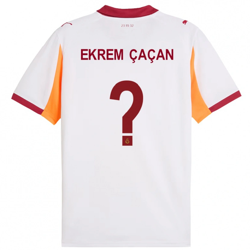 Danxen Hombre Camiseta Yağız Ekrem Çaçan #0 Blanco Rojo 2ª Equipación 2025/26 La Camisa
